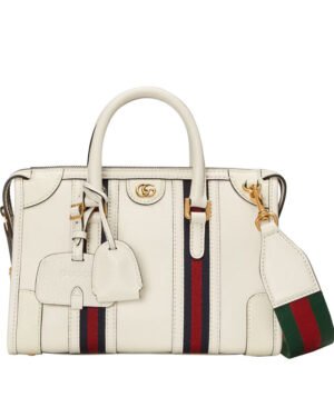 Gucci Small Canvas Top Handle Bag 715772 White