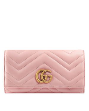 Gucci GG Marmont continental wallet 443436 Pink
