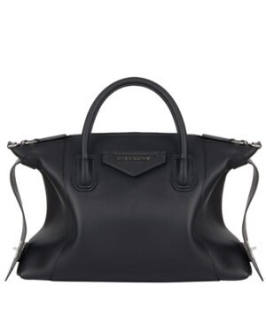 Givenchy Small Antigona Soft Bag In Smooth Leather Black