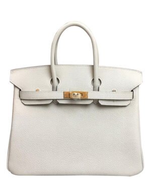 Hermes Birkin 25 Togo Leather Cream