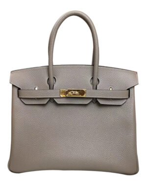 Hermes Birkin 30 Togo Leather Light Gray