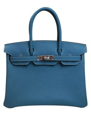 Hermes Birkin 30 Togo Leather Blue