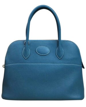 Hermes Bolide 31 Togo Leather Blue