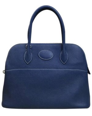 Hermes Bolide 31 Togo Leather Dark Blue