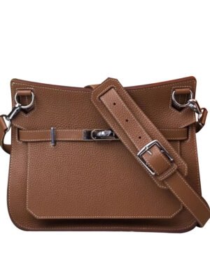 Hermes Jypsiere 28 Bag Togo Leather Light Coffee