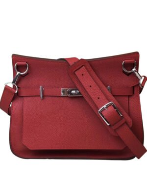Hermes Jypsiere 28 Bag Togo Leather Red