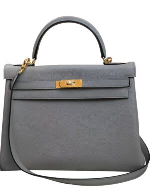 Hermes Kelly Bag 28 Togo Leather Gray