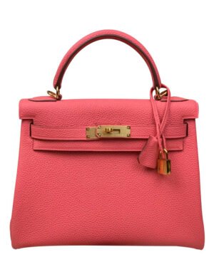 Hermes Kelly Bag 28 Togo Leather Peachblow