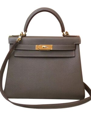Hermes Kelly Bag 32 Togo Leather Dark Gray