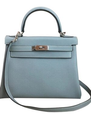 Hermes Kelly Bag 32 Togo Leather Light Blue