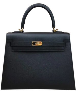 Hermes Kelly Bag 28 Epsom Leather Black