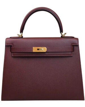 Hermes Kelly Bag 28 Epsom Leather Mauve