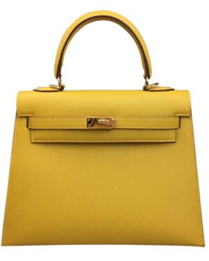 Hermes Kelly Bag 28 Epsom Leather Yellow