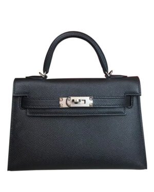 Hermes Kelly Bag 19 Epsom Leather Black