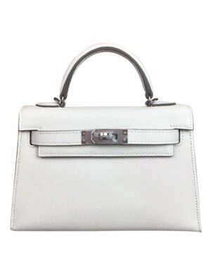 Hermes Kelly Bag 19 Epsom Leather White