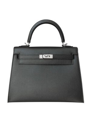 Hermes Kelly Bag 25 Epsom Leather Black