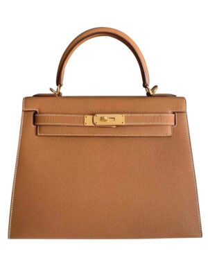 Hermes Kelly Bag 32 Epsom Leather Light Coffee