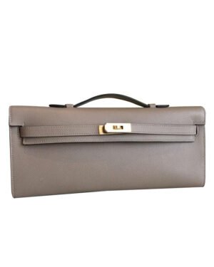 Hermes Kelly Cut Rouge H Gray