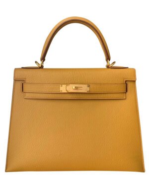 Hermes Kelly Bag 28 Togo Leather Apricot
