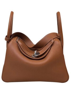 Hermes Linda Bag 26 Togo Leather Light Coffee