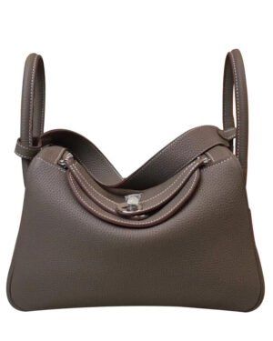 Hermes Linda Bag 26 Togo Leather Dark Gray