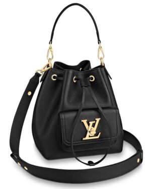 Louis Vuitton Lockme Bucket Bag M57687 M57689 Black