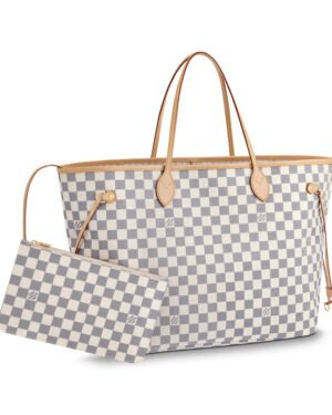 Louis Vuitton Damier Canvas Neverfull Tote N41360 White