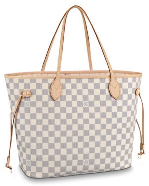 Louis Vuitton Damier Canvas Neverfull Tote N41361 White