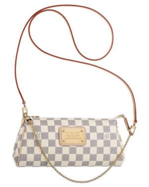 Louis Vuitton Damier Eva Clutch N55214 White