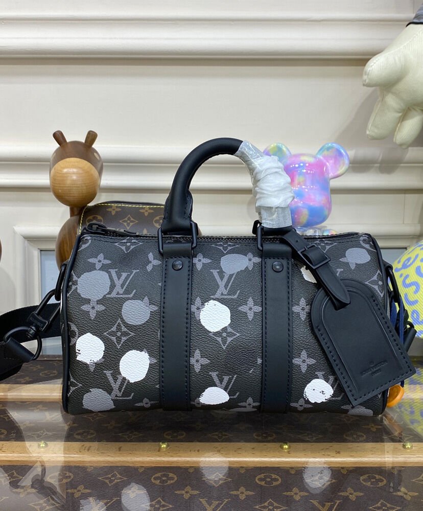 Louis Vuitton LV x YK Bandouli?re Keepall 25 M46406 Black - Image 2