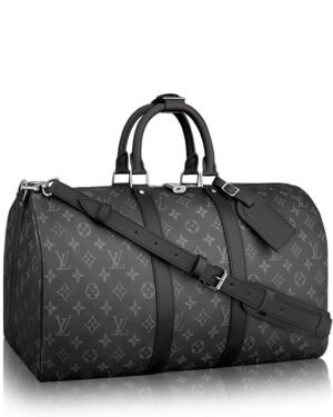 Louis Vuitton Keepall Bandouliere 55 M40605 Black