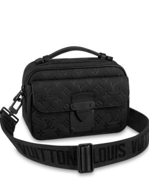Louis Vuitton S Lock Messenger Bag M58489 Black