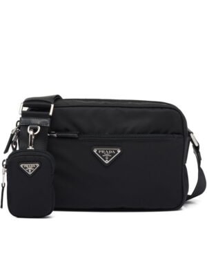 Prada Re-Nylon Shoulder Bag 1BC167 Black