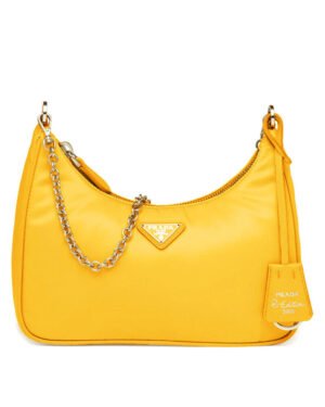 Prada Re-Edition 2005 nylon shoulder bag Yellow