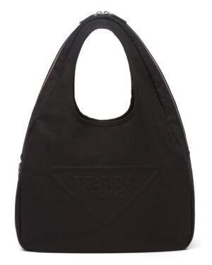 Prada Canvas Hobo Bag 2VY005 Black