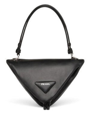 Prada Padded Nappa Leather Handbag 1BA315 Black