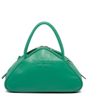 Prada Leather Prada Triangle Bag Green