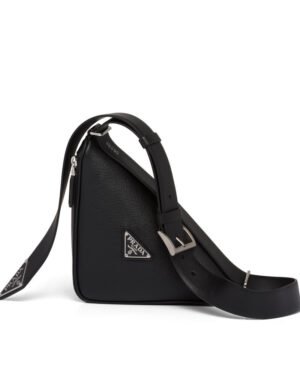 Prada Saffiano Leather Belt Bag Black