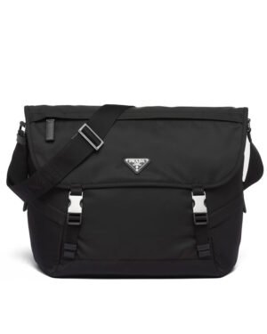 Prada Re-Nylon And Saffiano Shoulder Bag 2VD052 Black