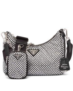 Prada Re-Edition 2005 Duchess Bag Black