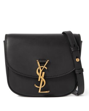 Saint Laurent Kaia mini leather shoulder bag Black