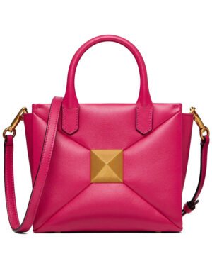 Valentino Small One Stud Nappa Handbag Peachblow