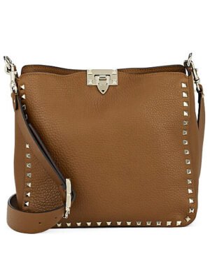 Valentino Garavani Mini Rockstud Crossbody Bag Coffee