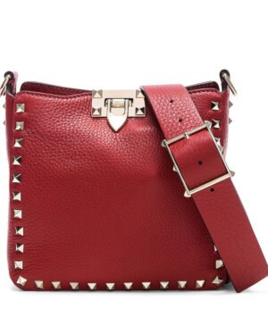 Valentino Garavani Mini Rockstud Crossbody Bag Red