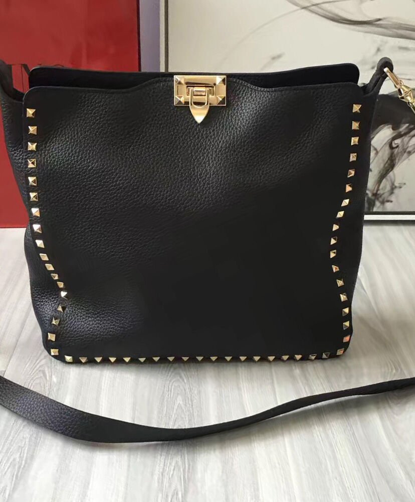 Valentino Rockstud Hobo Bag Black - Image 2