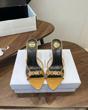 Saint Laurent YSL Logo Women's Heels Sandals