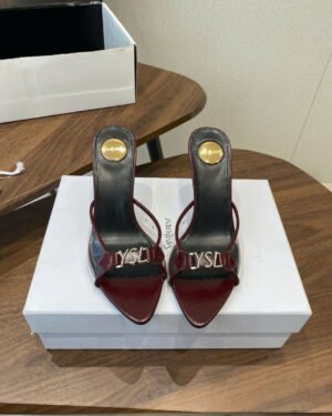 Saint Laurent YSL Logo Women's Heels Sandals