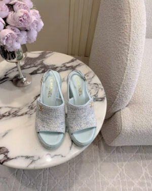 Chanel Coco Wedge Women's Heel Sandals