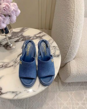 Chanel Coco Wedge Women's Heel Sandals