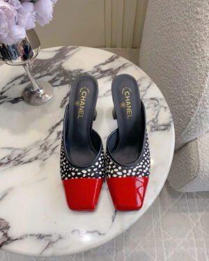 Chanel Coco Blazy Pony Women's Open Back Shoes